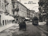 Ulica Marije Valerije (današnja Praška), Zrinjevac, oko 1915. godine